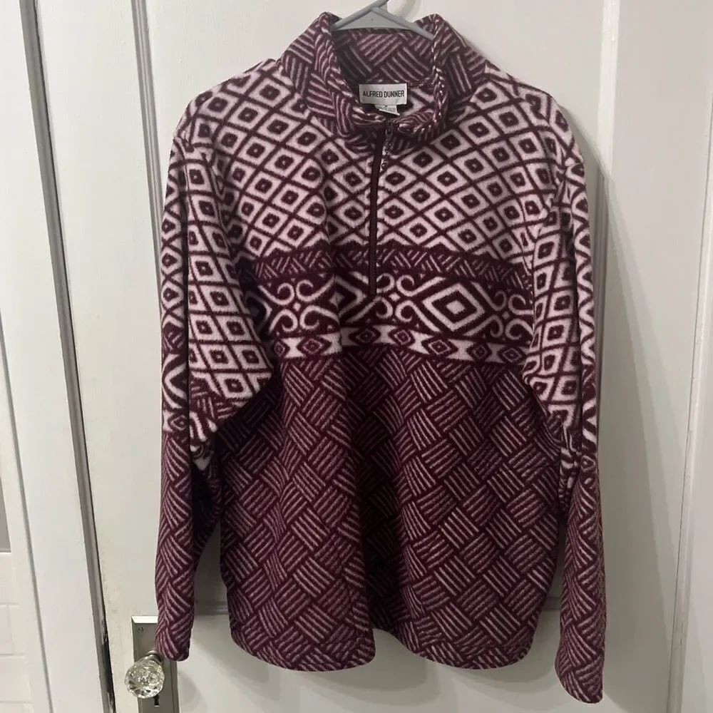 Vintage Alfred Dunner fleece quarter zip